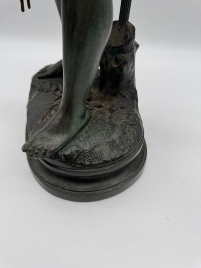Auguste Moreau (1834-1917) - Lamp with little...
