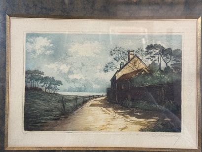 J. Rikoinouvray - Road and house
Numbered...
