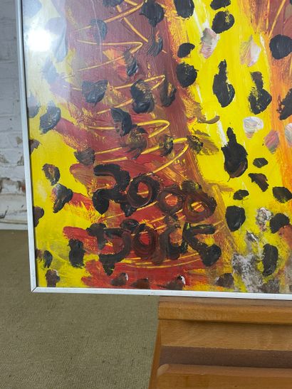 Marianne Dock - Two cheetahs
Acrylic on paper...