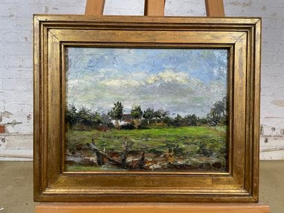20th century school - Country landscape
Oil...