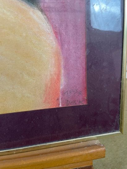 Marianne Dock - Blonde woman with purple...