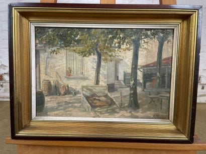 Fr. Persoons - Shady courtyard
Oil on canvas...