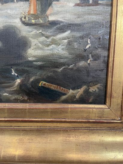 20th century school - Animated seascape,...