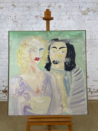Marianne Dock - Assorted Couple, 1973
Oil...