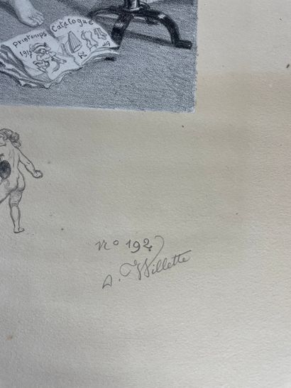 Adolphe Willette Les Sept Péchés capitaux,...