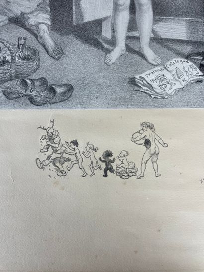 Adolphe Willette Les Sept Péchés capitaux,...