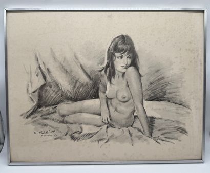 Carlo Parisi Seated female nude
Print on...