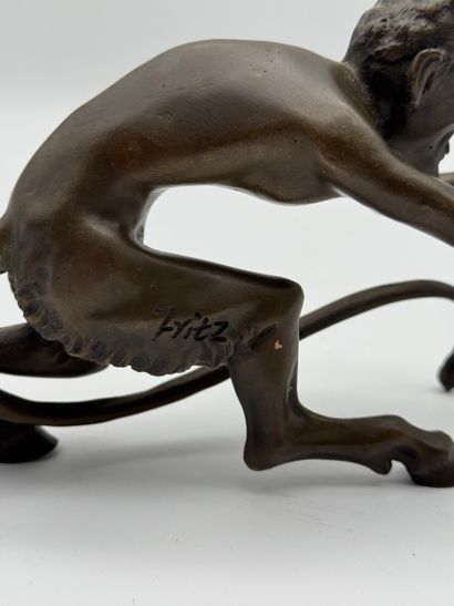 Franz Xavier Bergmann (1861-1936) - Grimacing...
