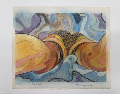 Yvon Adam (1932 2017) Trempoline
Mixed media...