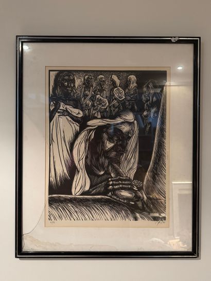 Ecole expressionniste européenne, 1974 Scène...