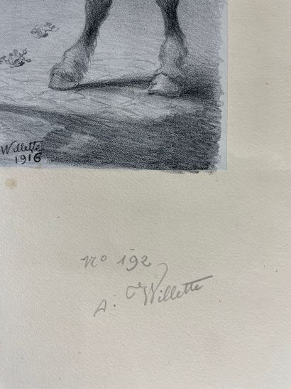 Adolphe Willette Les Sept Péchés capitaux,...