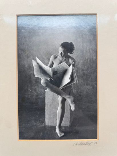 Christian Vogt (né en 1946) Nu féminin à...