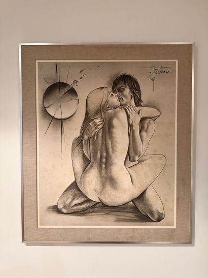 Pierre-Yves Trémois (1921 2020) L'étreinte...