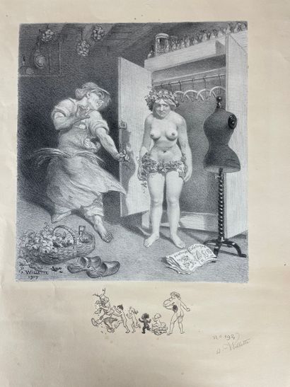 Adolphe Willette Les Sept Péchés capitaux,...