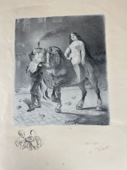 Adolphe Willette Les Sept Péchés capitaux,...