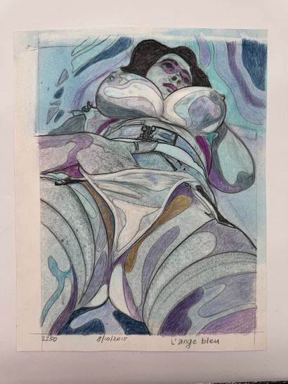 Yvon Adam (1932 - 2017) L'ange bleu (The...