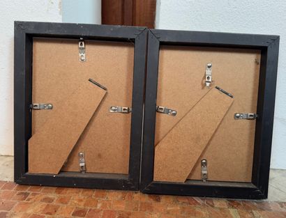 Lot de 2 pièces encadrées D’après Gerhard...