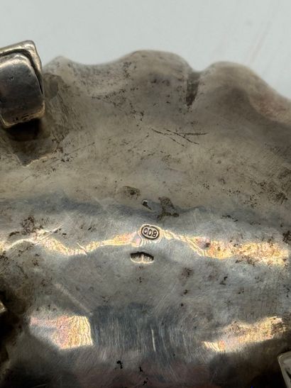 Rococo-style 800 silver finger bowl circa...