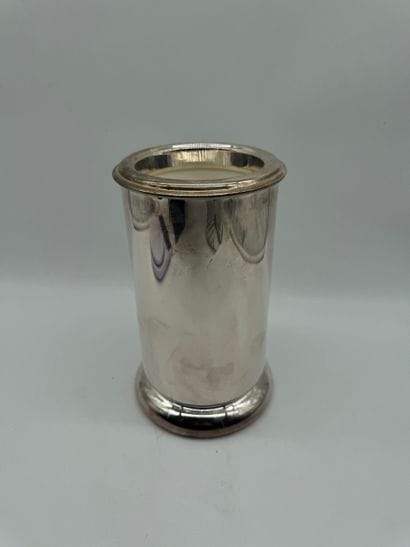 Isothermal bottle holder in silver 800, circa...