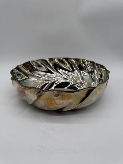 Large 800 silver table basket, Italy, circa...