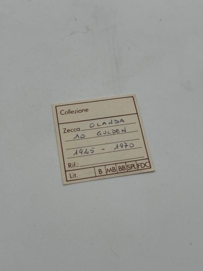 Netherlands Juliana 10 Gulden commemorative...