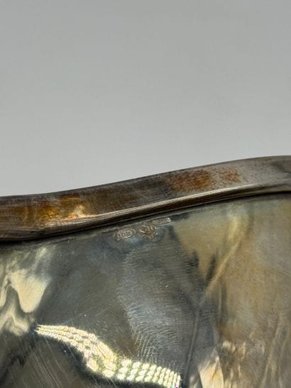 Large 800 silver table basket, Italy, circa...