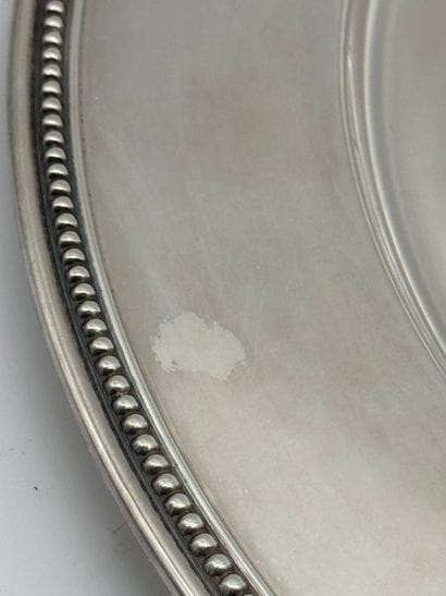 Louis XVI style 800 silver presentation dish...