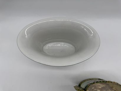 Set of two decorative ceramic and porcelain...