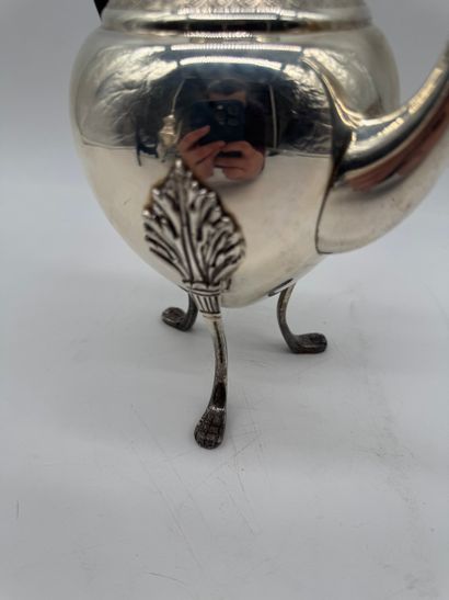 Neo-Empire 800 silver tripod coffee pot,...