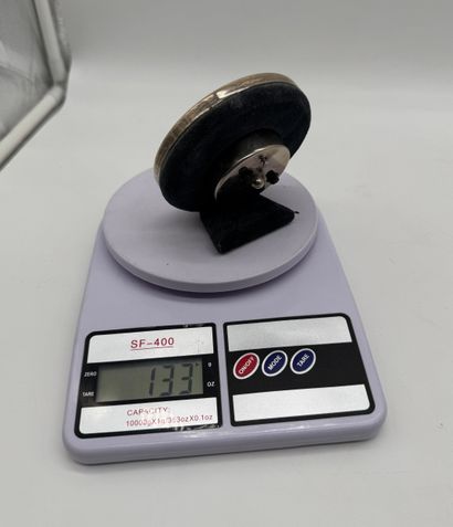 Benito Fini (Florence) Circular desk clock...