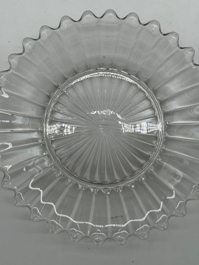 Val Saint Lambert Suite of seven crystal...