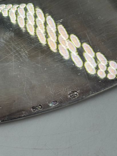 Louis XVI style 800 silver presentation dish...