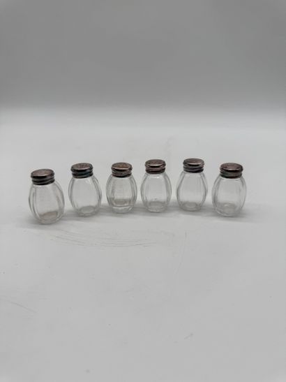 Christofle / Cardeilhac Box of six crystal...