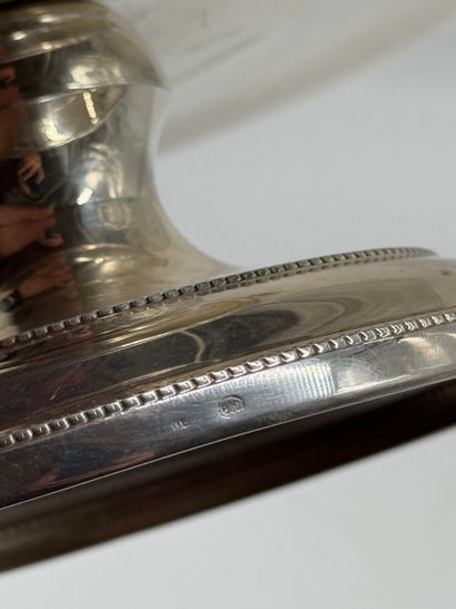800 silver two-tier dumb waiter, circa 1950-1970
Solid...