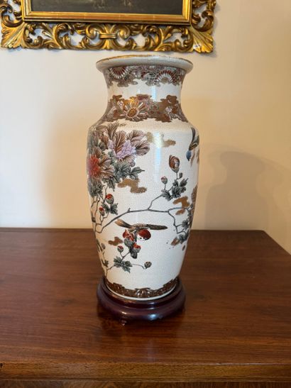 Japanese Satsuma vase, Umeda workshop, Meiji...