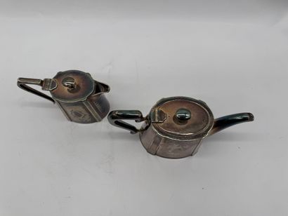 Collis & Co Birmingham Pair of silver-plated...