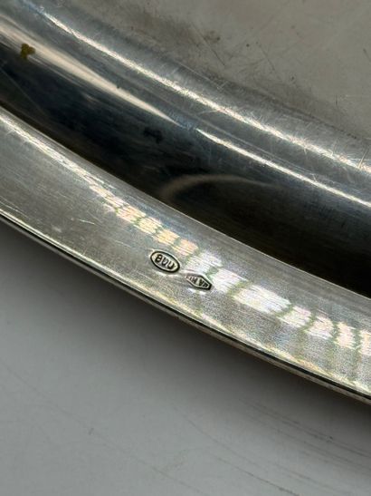 Large silver 800 serving tray with handles...