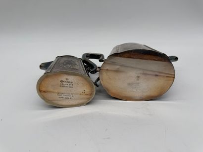 Collis & Co Birmingham Pair of silver-plated...