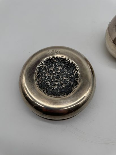 Set of two modernist silver tableware items
Silver...