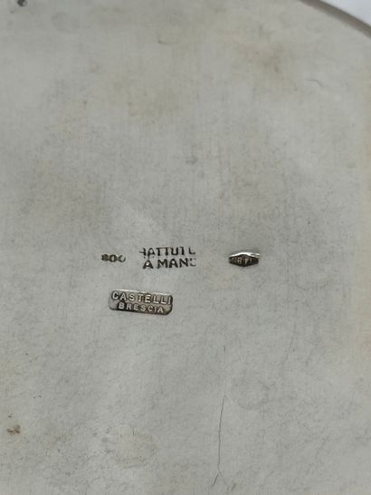 Giovanni Castelli, Brescia 800 hammered silver...
