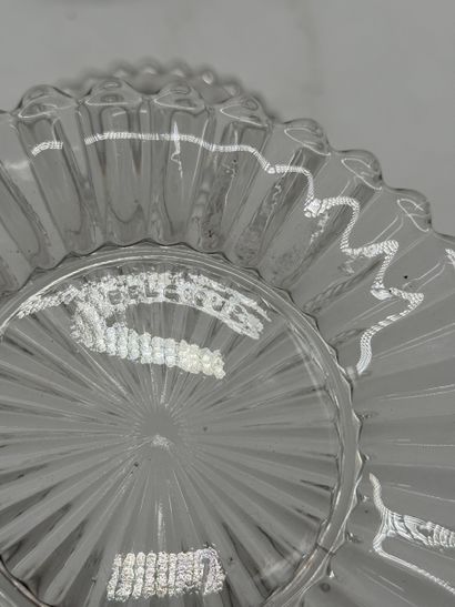 Val Saint Lambert Suite of seven crystal...