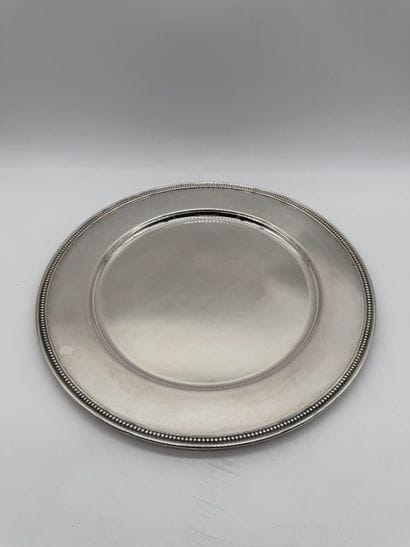 Louis XVI style 800 silver presentation dish...