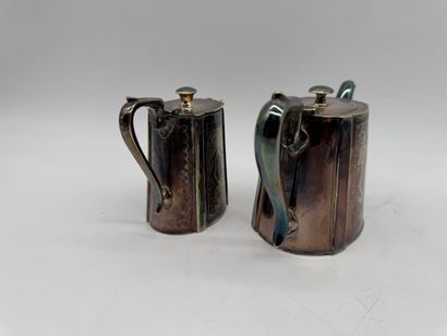 Collis & Co Birmingham Pair of silver-plated...