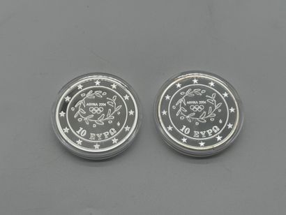 Athens Olympic Games 2004 Set of two commemorative...