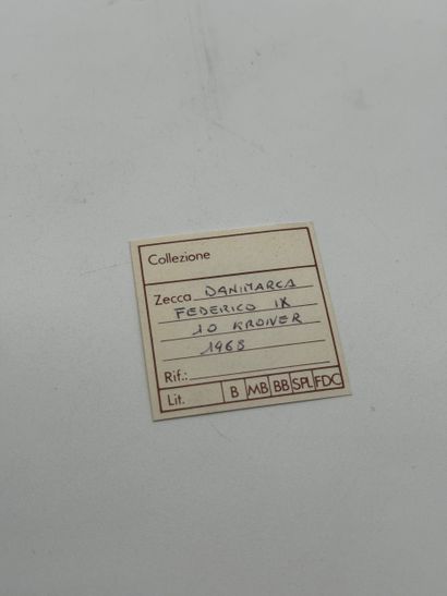 Denmark 10 Kroner 1968 Frederick IX / Princess...