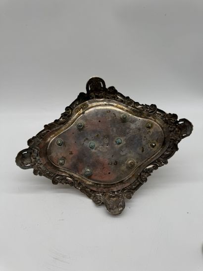 Rococo Revival desk writing set with integrated...