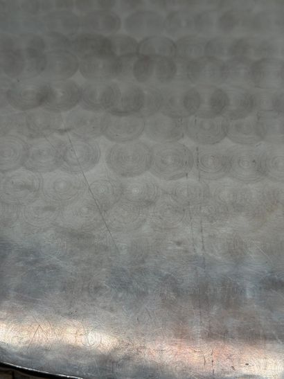 Large 800 silver oval serving tray Italy,...