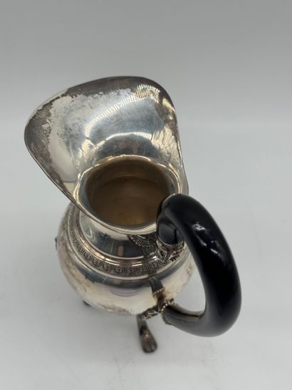 Empire-style 800 silver tripod milk jug,...