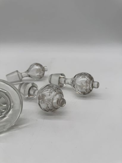 Set of 4 crystal stoppers
Set of four cut...