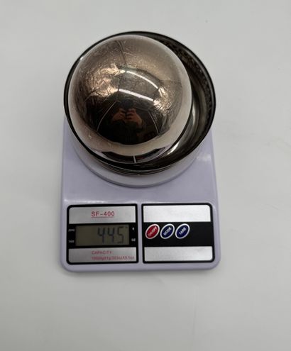 Set of two modernist silver tableware items
Silver...